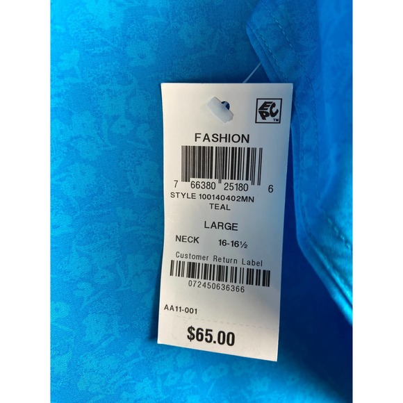 Bar III Vibrant Blue Dress Shirt - Picture 8 of 10